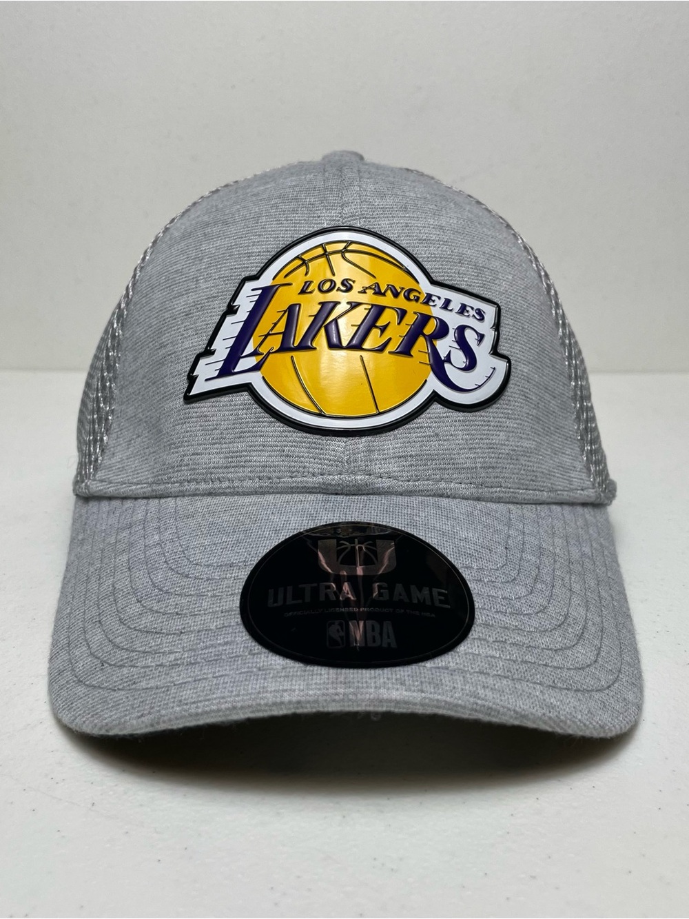 [ULTRA GAME] NBA Los Angeles Lakers Hat Gray/Gold